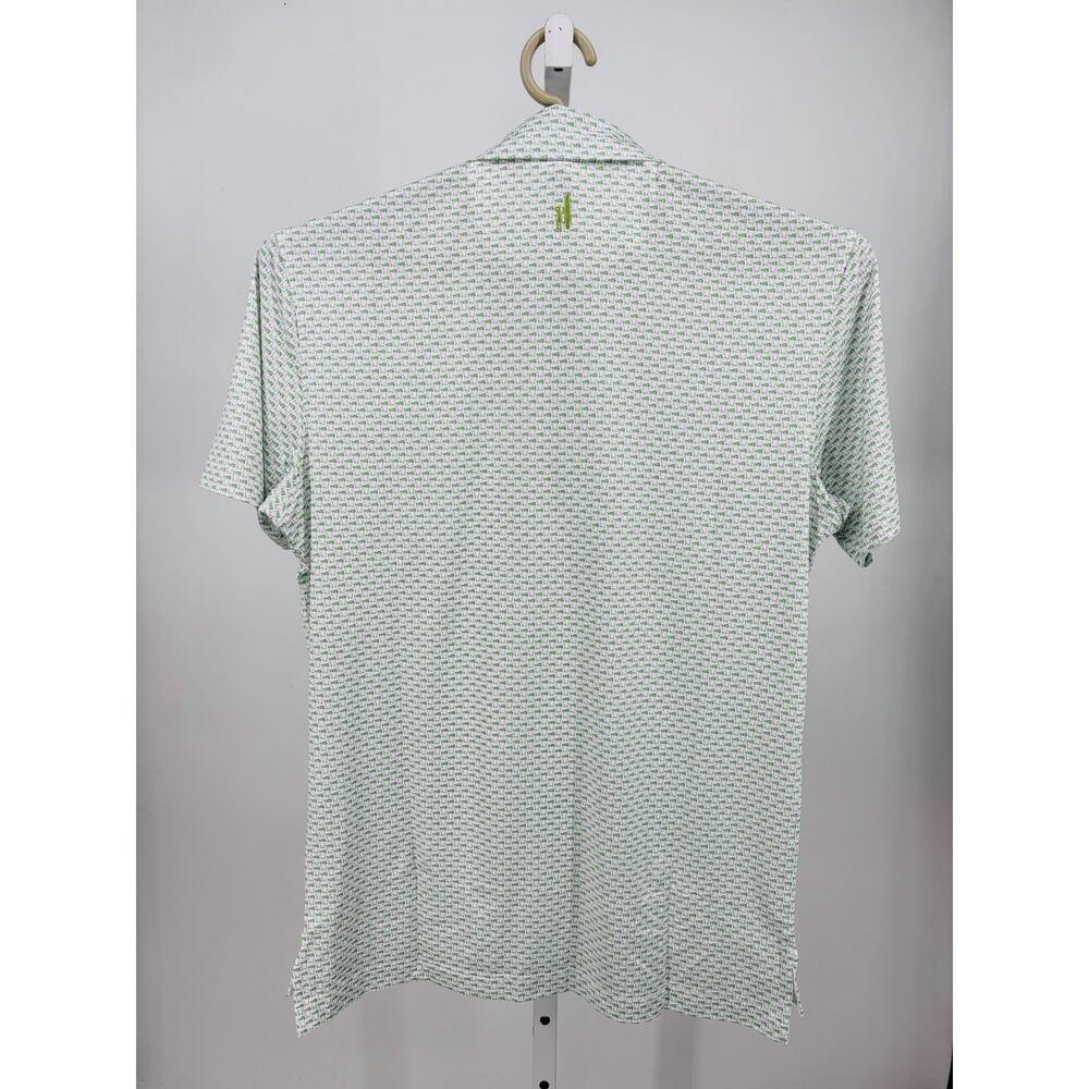 Johnnie-O Performance Jersey Polo Mens S Mint Julep UPF 50 Moisture Wicking Golf - Picture 2 of 6